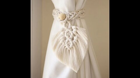 2 Pack Macrame Curtain Tiebacks 