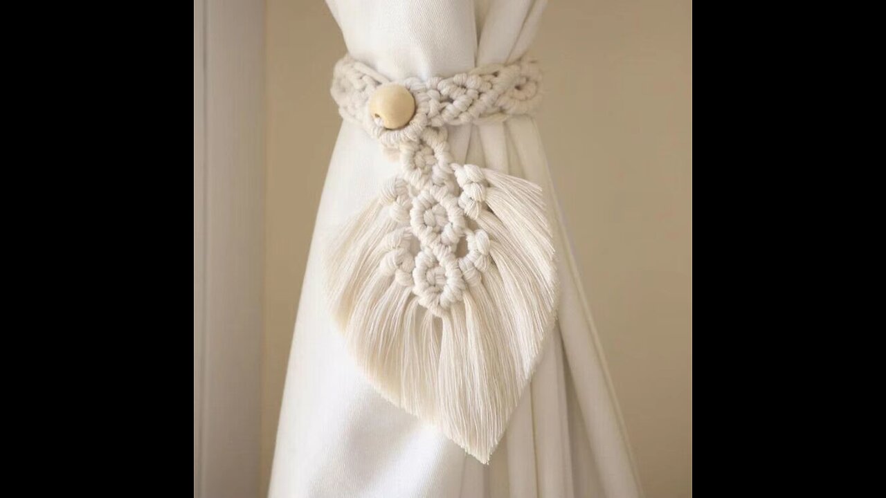 2 Pack Macrame Curtain Tiebacks