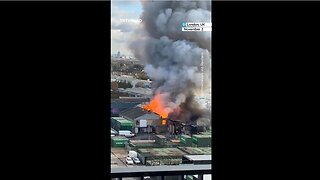 Major Fire Erupted at Warehouse Storing Cylinders & Fireworks in Southall, London, 11/25/25