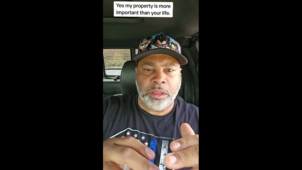 When you vandalize someone's property, you are saying "your property is my valuable than my life"