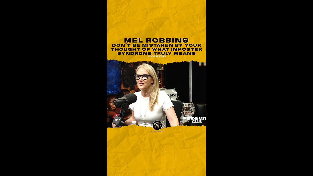 @melrobbins Don’t be mistaken by your thought of what imposter syndrome truly means