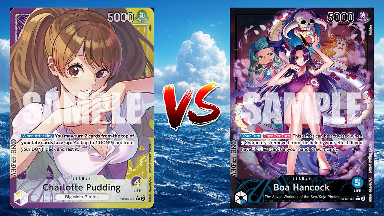 One Piece TCG Charlotte Pudding VS Boa Hancock!!