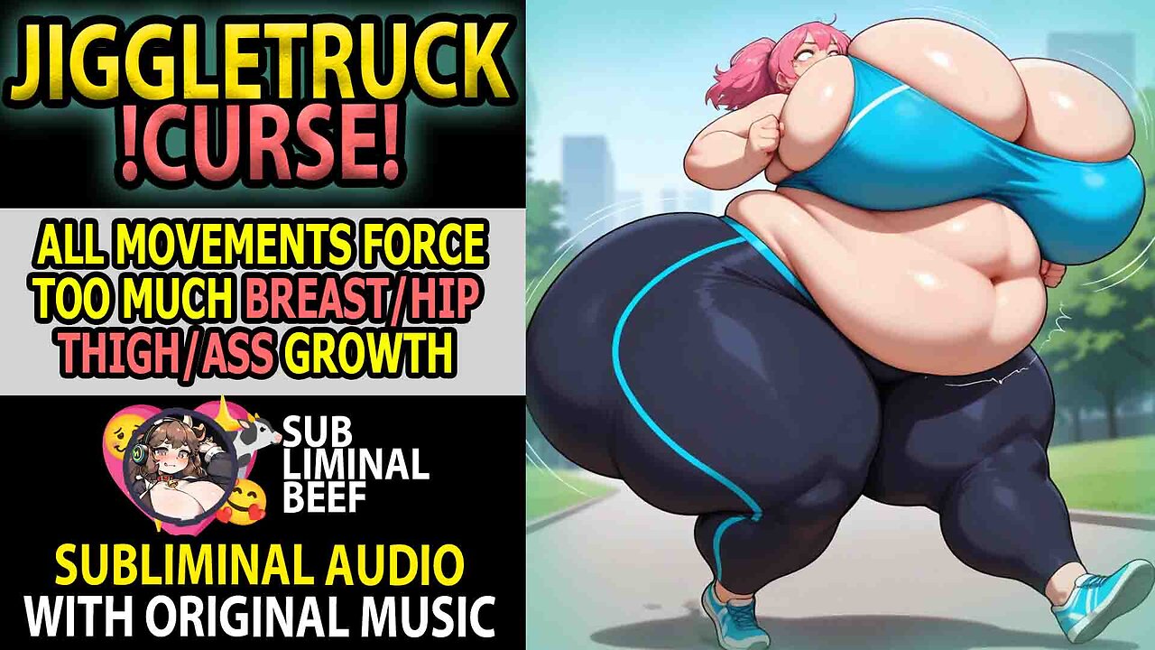 🎂 JIGGLETRUCK !CURSE! 🎂 ANY Movements FORCE TOO MUCH Breast, Butt, Thighs, Hips Expansion Subliminal