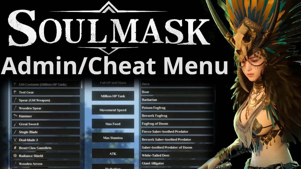 Soulmask - Access Cheat Menu/Admin Menu