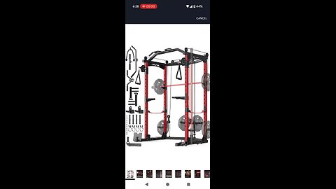 free weight squat rack.