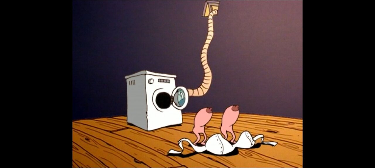 The tits have escaped (surrealistic cartoon from 2006, animated by Emiel Stevenhagen))