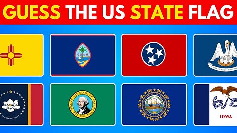Guess the US State by the Flag Quiz 🚩 | Can You Identify These Flags?