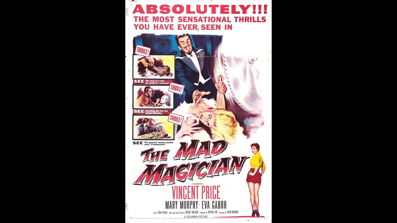 The Mad Magician (1954) | Directed by John Brahm