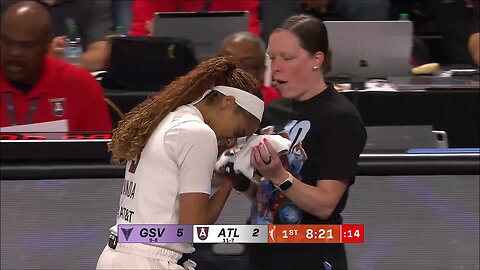 🤕 Jordin Canada ELBOWED in EYE | Atlanta Dream vs Golden State Valkyries, WNBA women's basketball