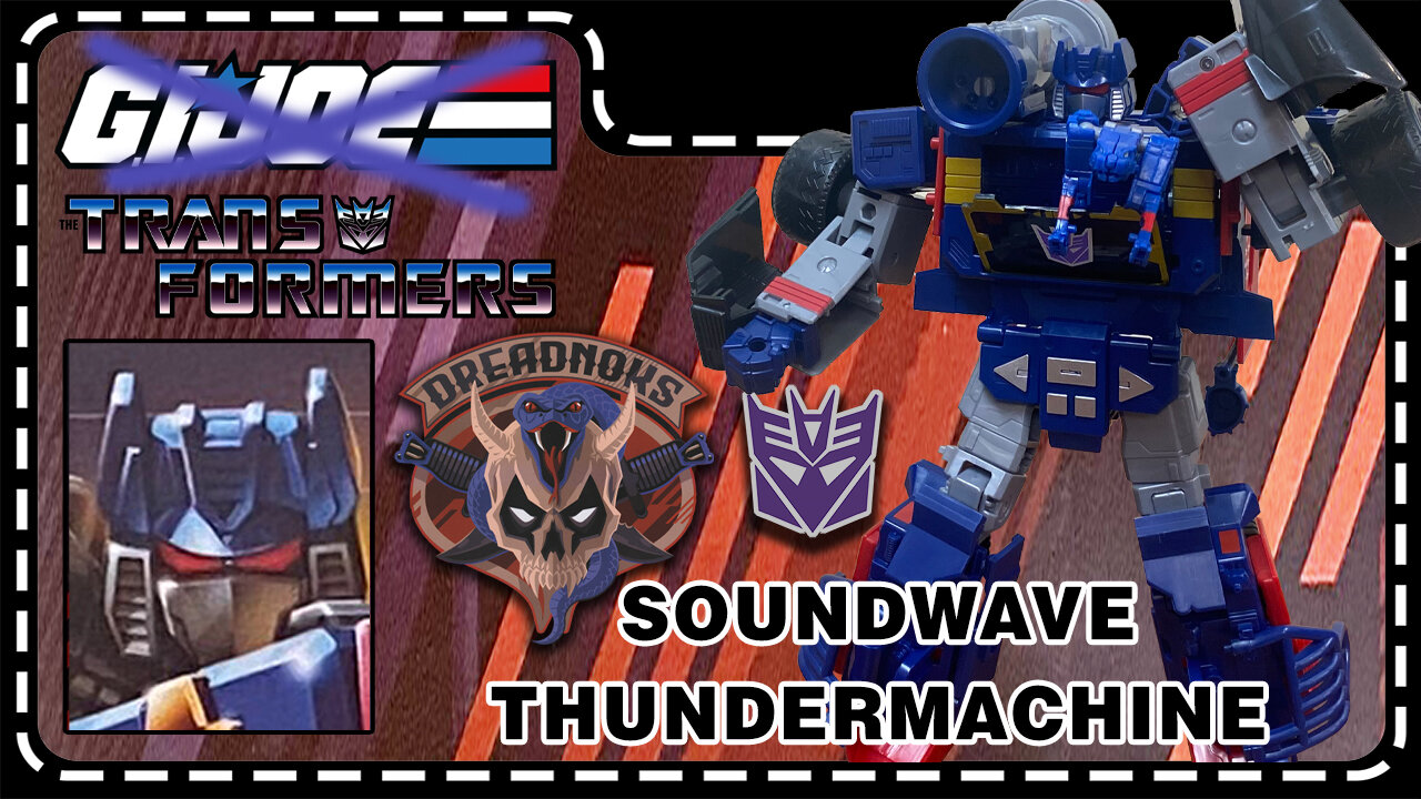 Soundwave - Thundermachine - Transformers X G.I. Joe Crossover Part 1 - Unboxing & Review
