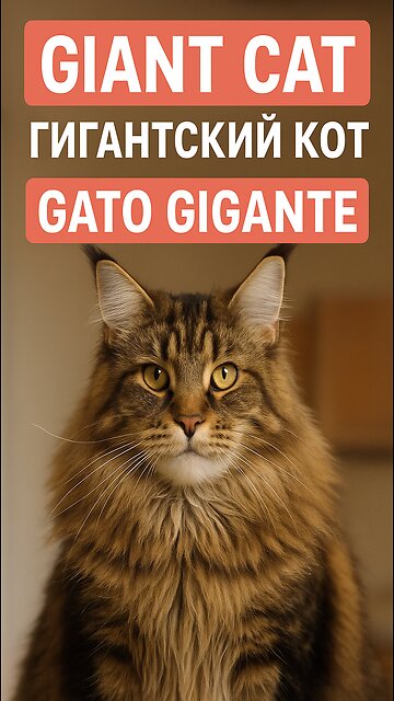✨ The feline king in giant form: the incredible Maine Coon 😻🐾