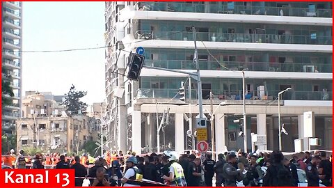 Images of the devastation in central Israel after a violent Iranian missile strike