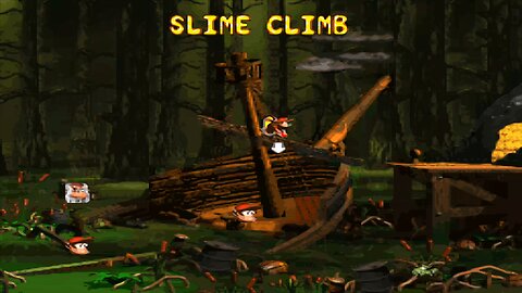 DONKEY KONG COUNTRY 2™ : DIDDY'S KONG QUEST™ / ACT 3. KREM QUAY / A3#5. SLIME CLIMB! DK