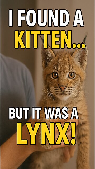 I found a kitten… but it was a lost LYNX! 😱❤️