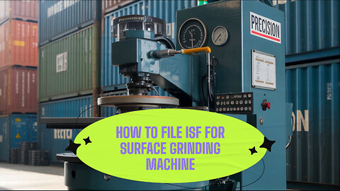 How To File ISF For Surface Grinding Machine