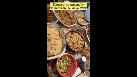 Dinner arrangements by Smitha apu and Pankaj vai (Butex community in Winnipeg) #foodie #halalfood
