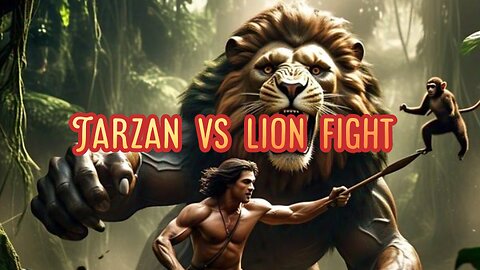 Epic fight Tarzan vs king lion Amazing fight see who win ?|sn media2
