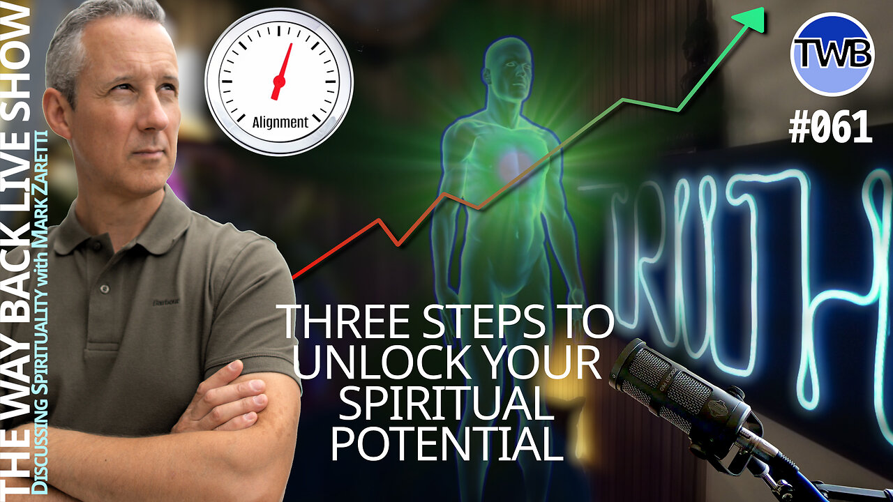 Skip 5min to Good Audio! 3 Steps to Unlock Spiritual Potential - TWB Live Ep.061 Spirituality w Mark Zaretti