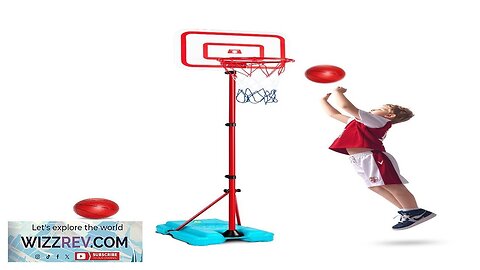 Kids Basketball Hoop Height Adjustable Portable Basketball Court for Kid Outdoor Review