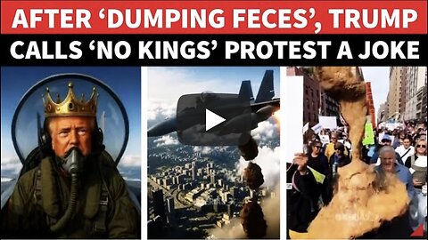 Trump Drops Feces AI Video | No King