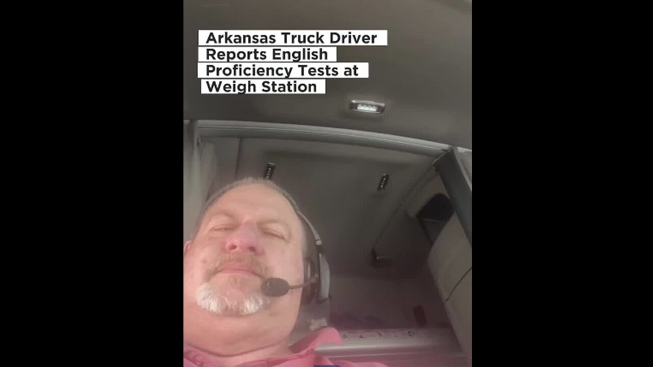 Captioned - The trucker in Arkansas, regarding to English required