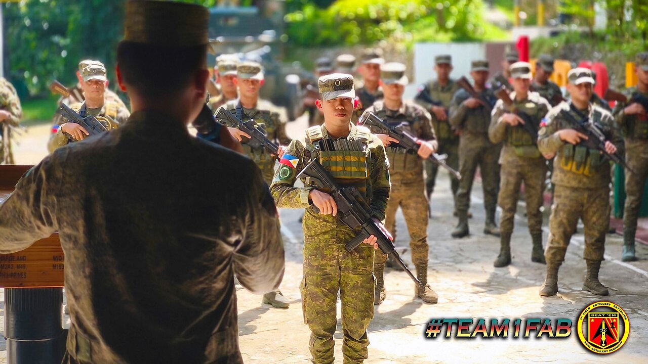 The Philippine Army seems to be intentionally less prominently displaying their AK-47-type Rifles