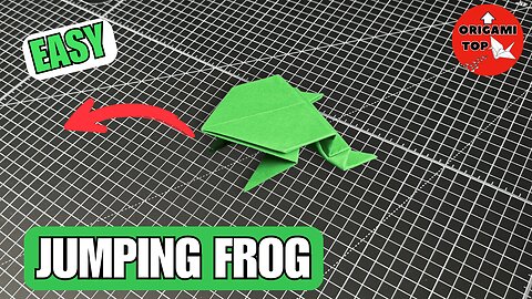 Origami Jumping Frog Easy Tutorial | How to Make Origami Jumping Frog Step By Step