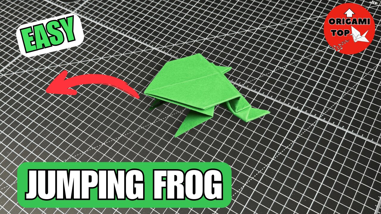 Origami Jumping Frog Easy Tutorial | How to Make Origami Jumping Frog Step By Step