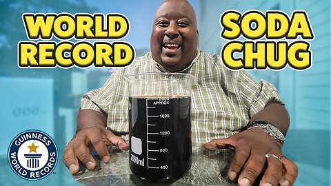 Fastest 2L SODA CHUG with Badlands - Guinness World Records