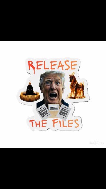 Release The Files Grim Reaper Horror Magnet And Sticker/Trump Meme