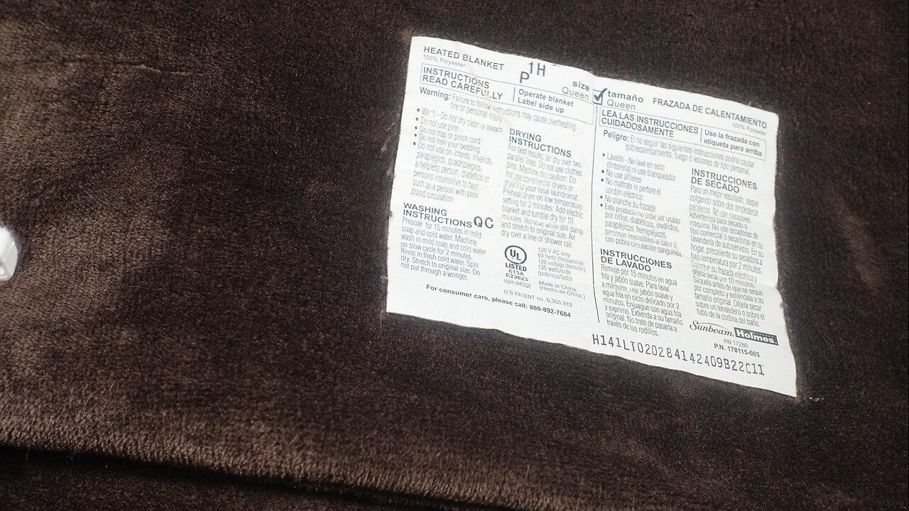 Cleaning an Electric Blanket