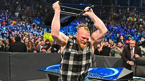 Brock Leaser unleashes a steel chair assault en route to WrestleMania SmackDown Mar 25 2022 @wwefree