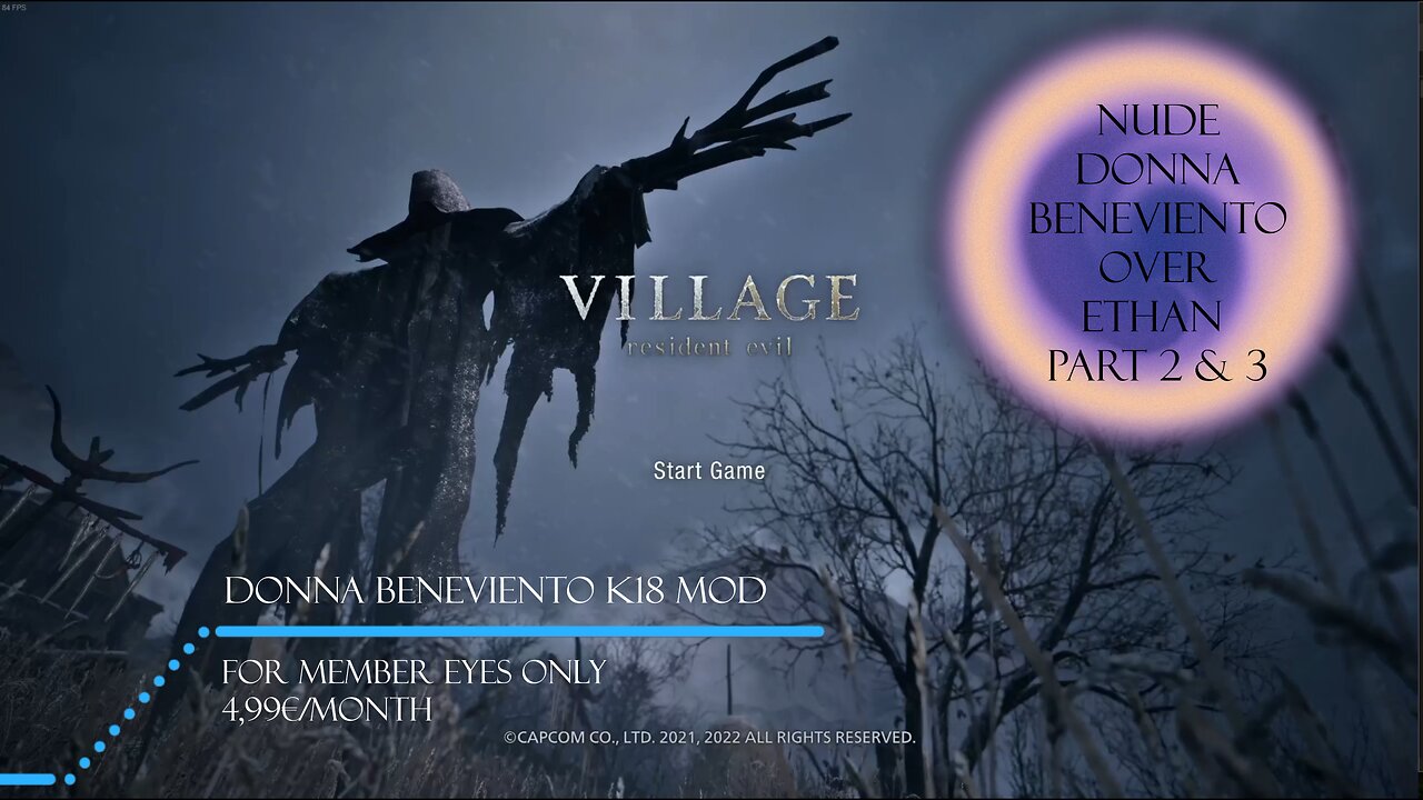 K18! Resident Evil Village - Nude Donna Beneviento replace Ethan Part.2 & 3