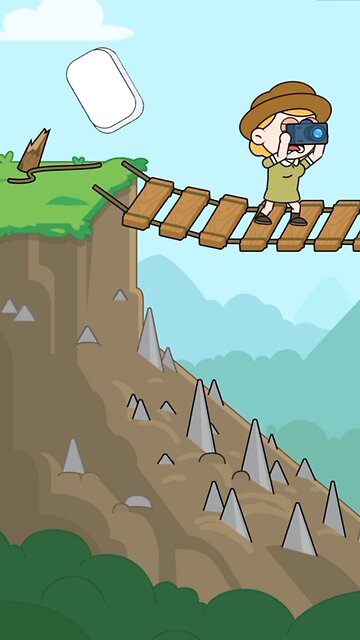 He Fell After The Hanging Ladder's Rope Was Removed #shorts