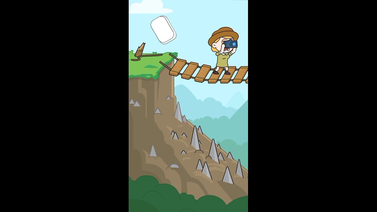 He Fell After The Hanging Ladder's Rope Was Removed #shorts