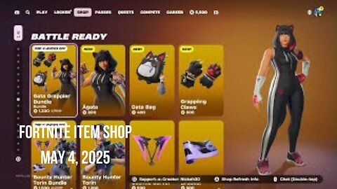 Fortnite Item Shop|May 4, 2025(*New* Gata Grappler Bundle)