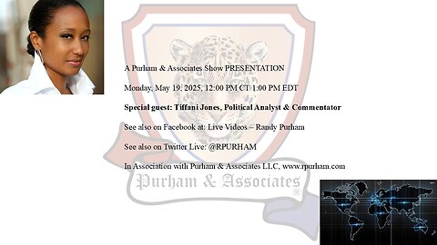 Special guest: Tiffani Jones, Political Analyst & Commentator