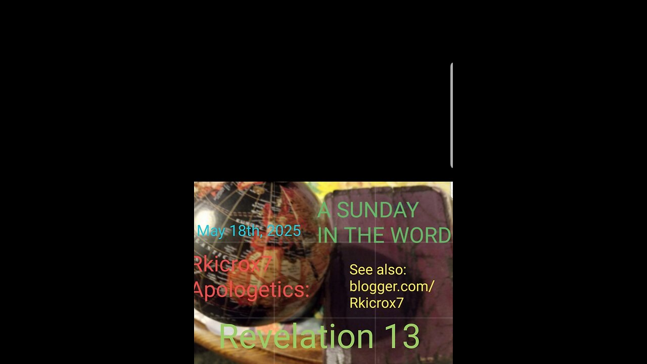 A Sunday in the Word May 19th 2025 Rev 13a