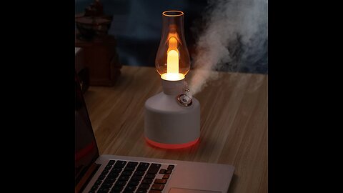 Wireless Multi-function Humidifier, with 2 Spray Modes, Night Light and Colorful Atmosphere Light