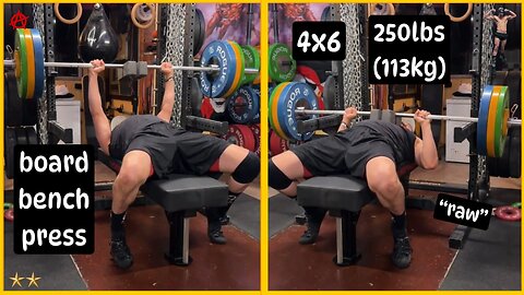 4x6 w/ 250lbs (113kg) Raw Board Bench Press