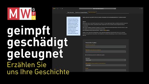 Impfschaden? Erzählen Sie uns Ihre Geschichte