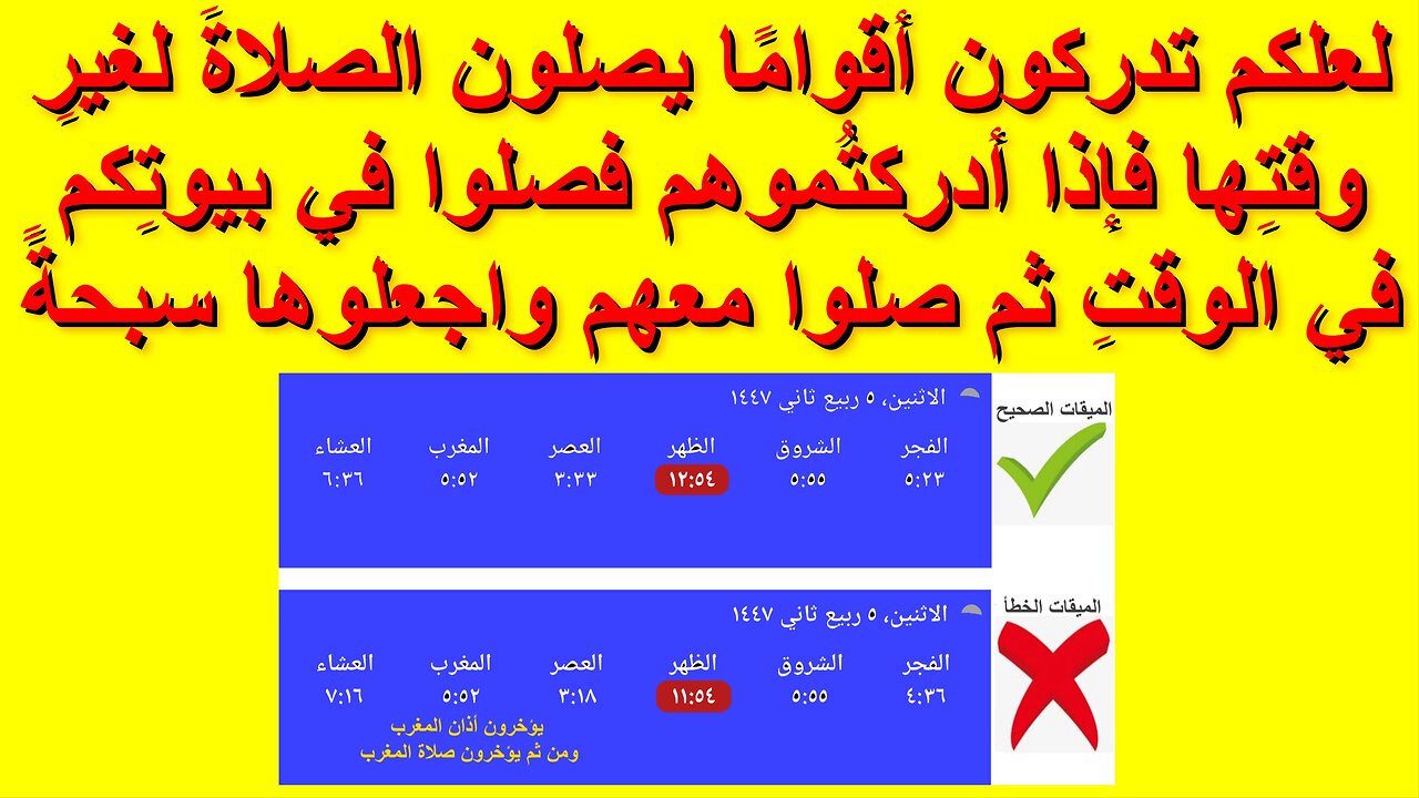 لعلكم تدركون أقوامًا يصلون الصلاةَ لغيرِ وقتِها فإذا أدركتُموهم فصلوا في بيوتِكم في الوقتِ