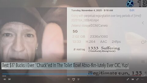 Best $17 Bucks i Ever ''Chuck''ed In The Toilet Bowl Abso~fkn~lutely Ever CIC, Yup!