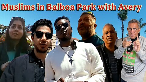 Muslims in Balboa Park with Avery.