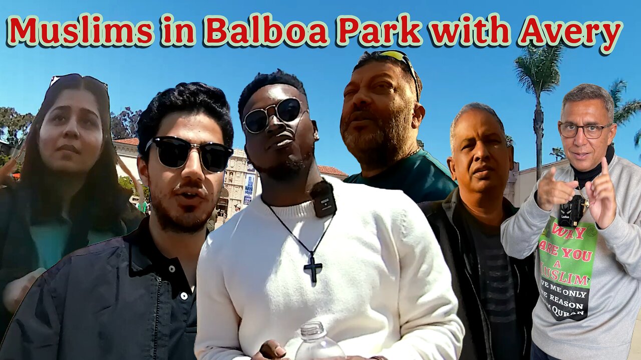 Muslims in Balboa Park with Avery.