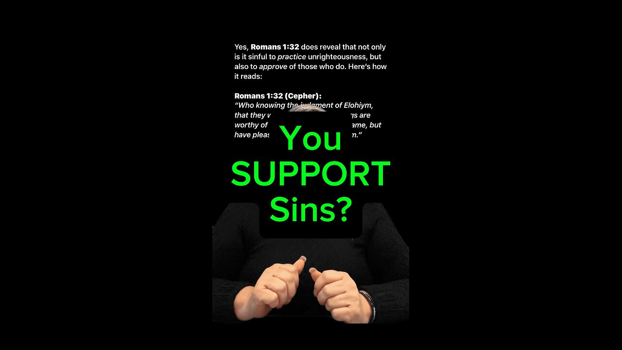 You SUPPORT Sins? 😱