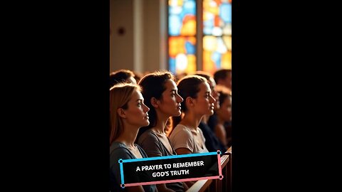 A Prayer to Remember God's Truth