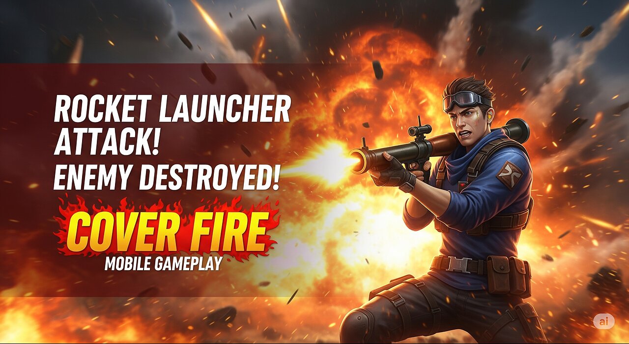 Epic Rocket Launcher Kill in Cover Fire | Explosive Enemy Takedown Gameplay