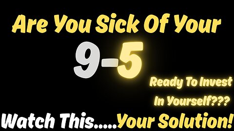 Are You Sick & Tired Of Your 9-5 & Wanna Know How To Earn A lot Money Online Using Less Time