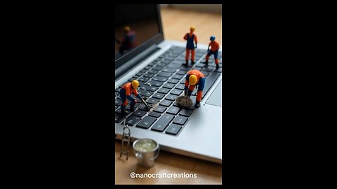 A Laptop Kebrod Cleaned 💪 #tech #funny #@NanoCraftCreations